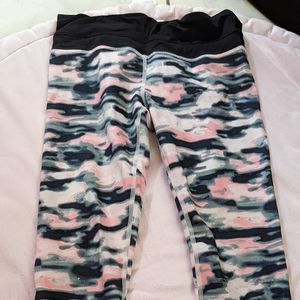 Black pink camel Lululemon work out leggings